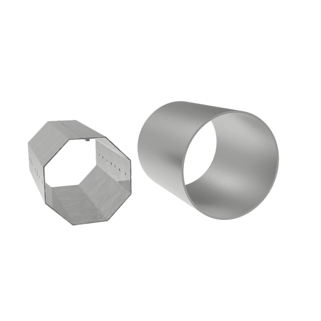 Sekizgen - Yuvarlak Borular