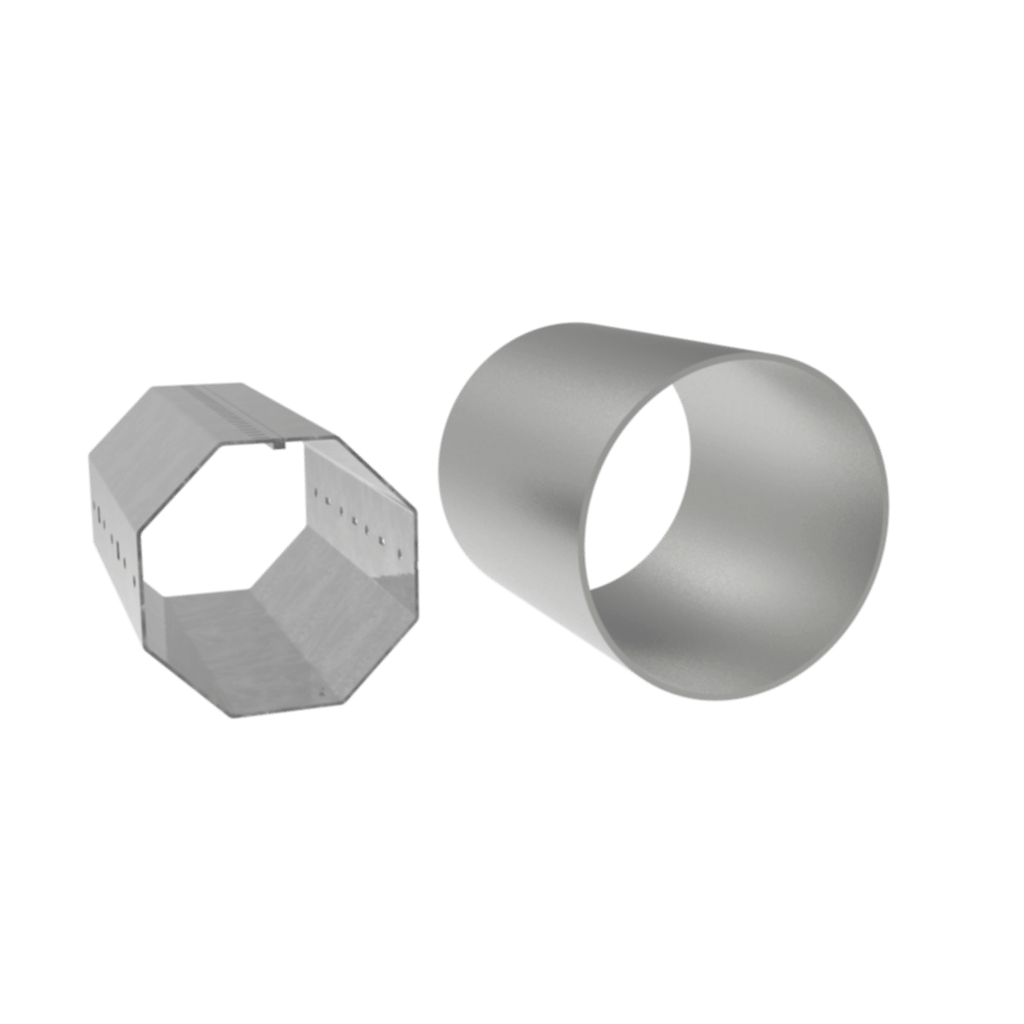 Sekizgen - Yuvarlak Borular