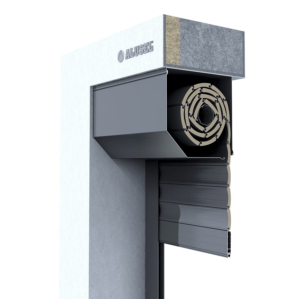 45° Dıştan Kutulu Garaj Kapısı (Duvar İçi)